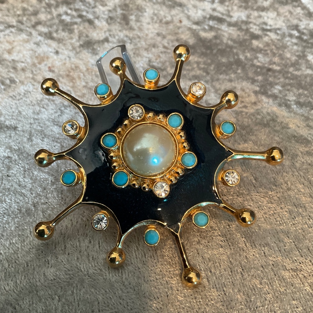 Vintage Jose Barrera for Avon Holiday Collection Starburst Pin / Pendant